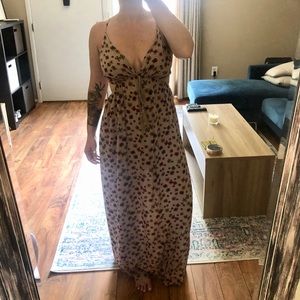 Maxi dress with cut out detailing